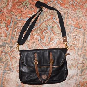 🖤FOSSIL Leather Satchel Messenger Bag🖤